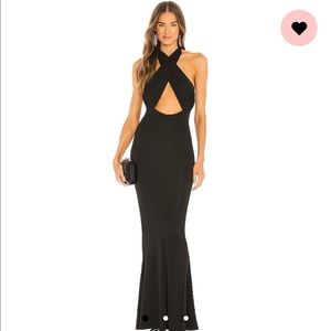 x REVOLVE Cross Front Maxi Dress in Black
Michael Costello